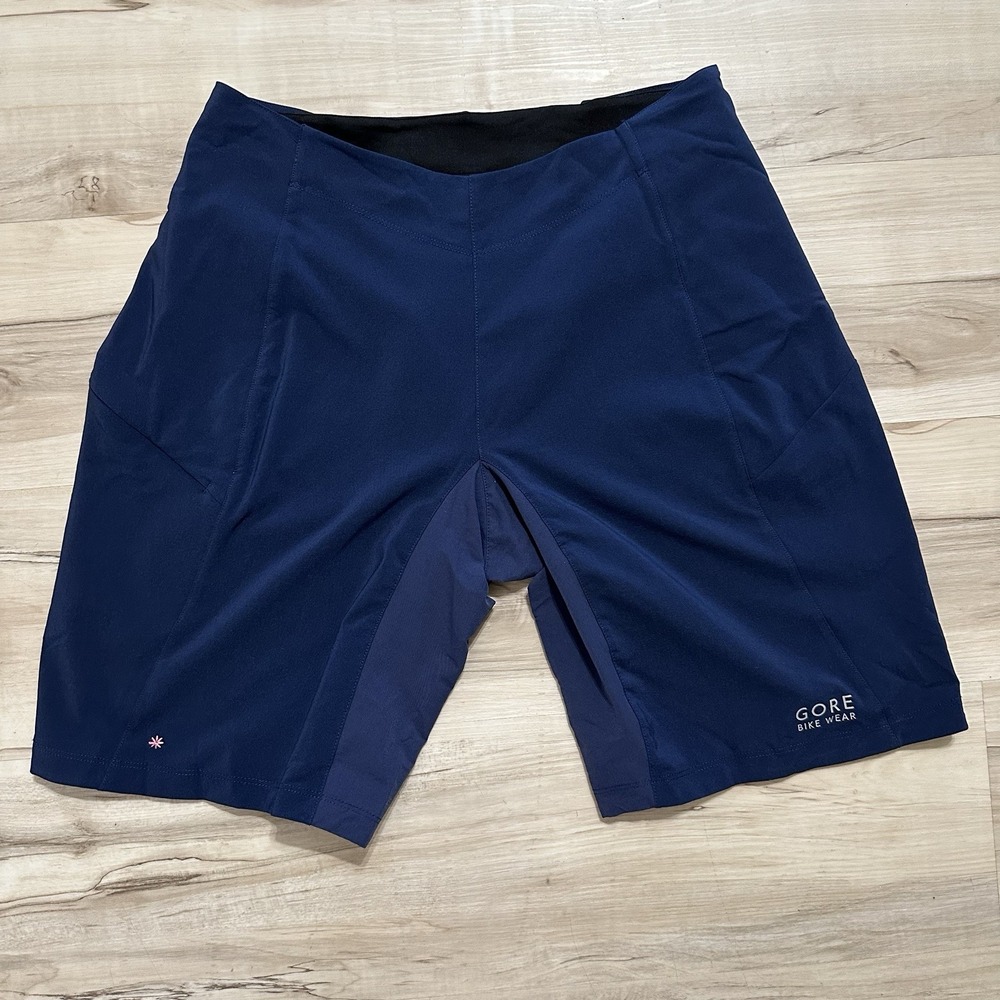 Men's Gore Bike Wear Mountain Biking Shorts Men's Short Size Large Color Blue